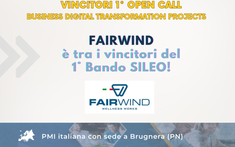 FAIRWIND awarded for 1st Open Call “Business Digital Transformation Projects”